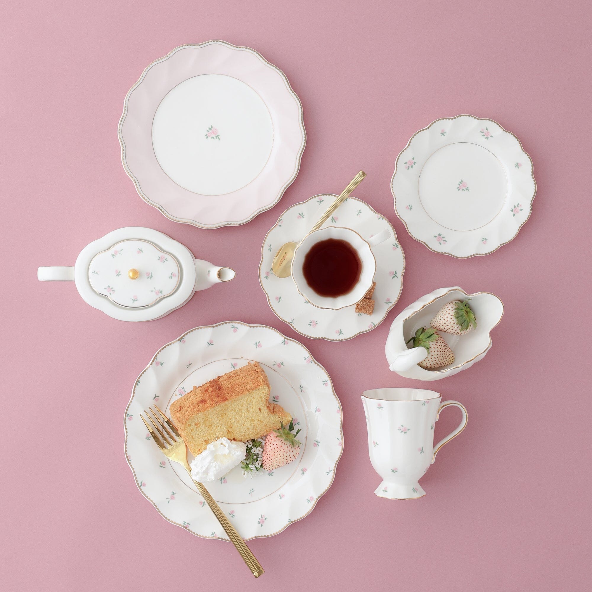 Classic Rose Tea Pot Pink