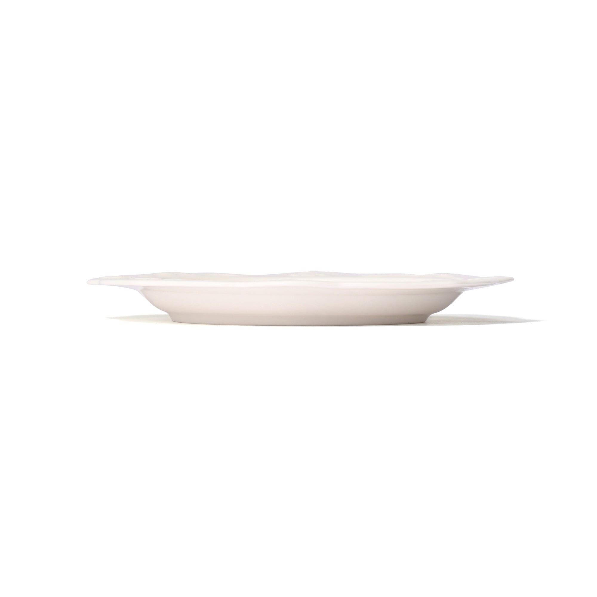 Rose Relief Plate Small White