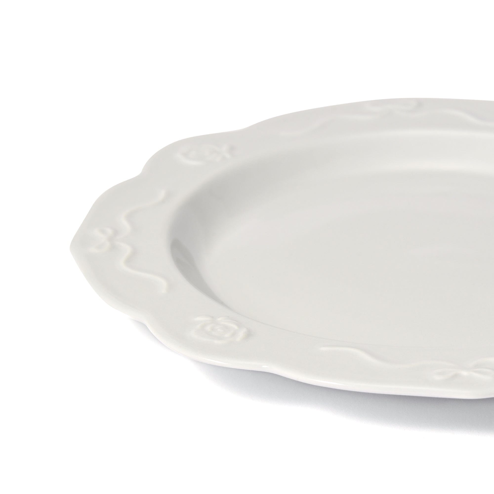 Rose Relief Plate Small Gray
