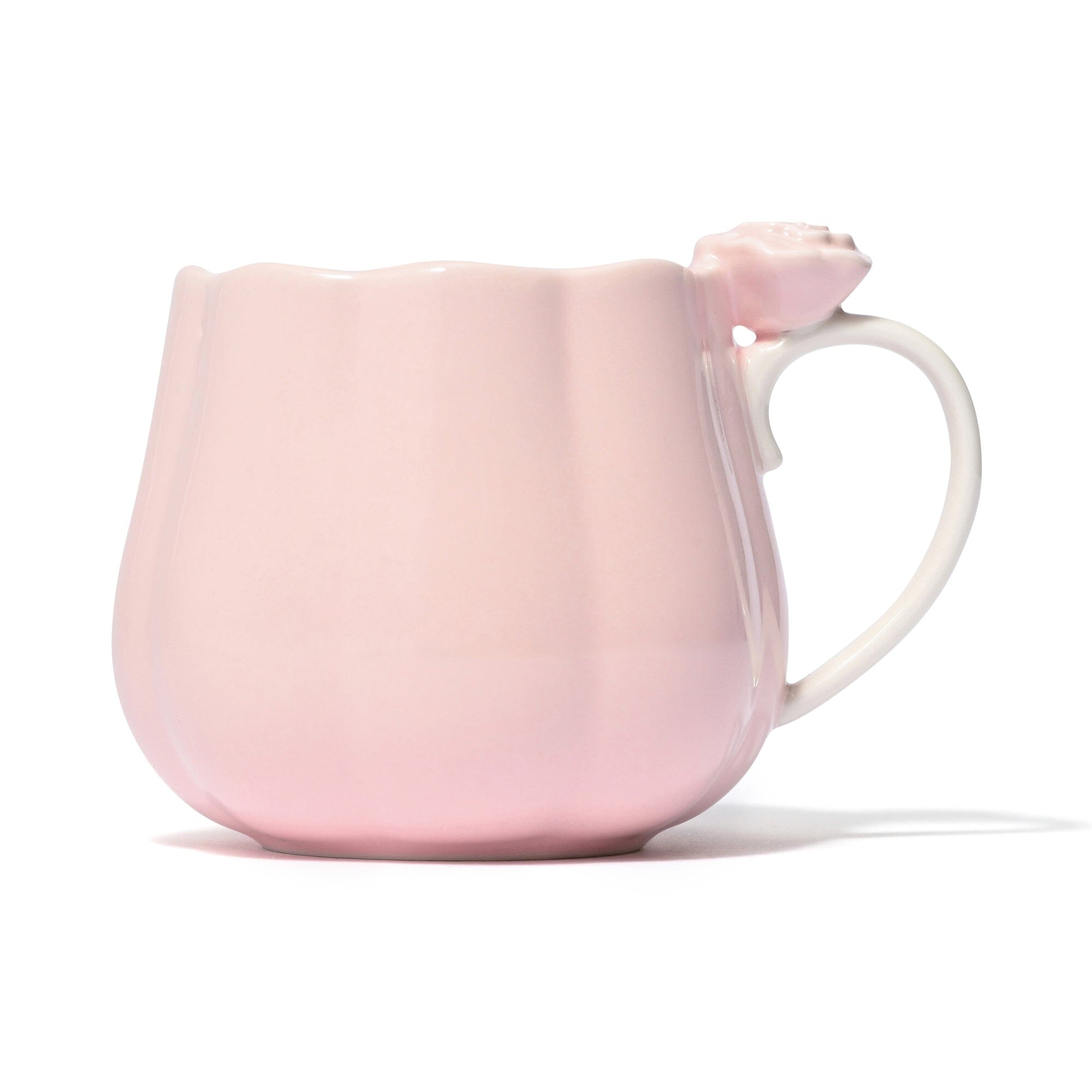 Rose Relief Cup & Saucer Pink