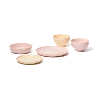 Ordi Colorful 5-Piece Tableware Set Pink
