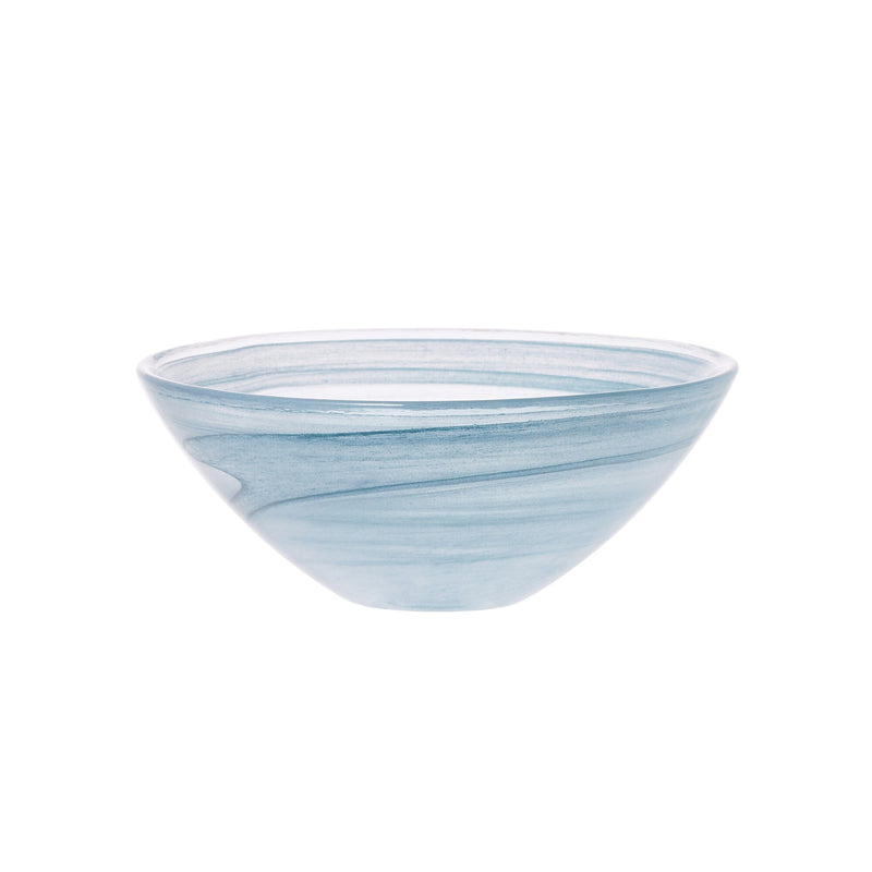 Marble Glass Bowl Small Blue