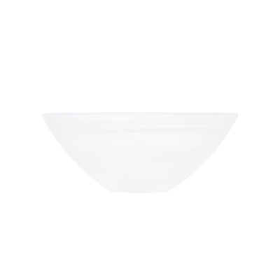 Marble Glass Bowl Small White