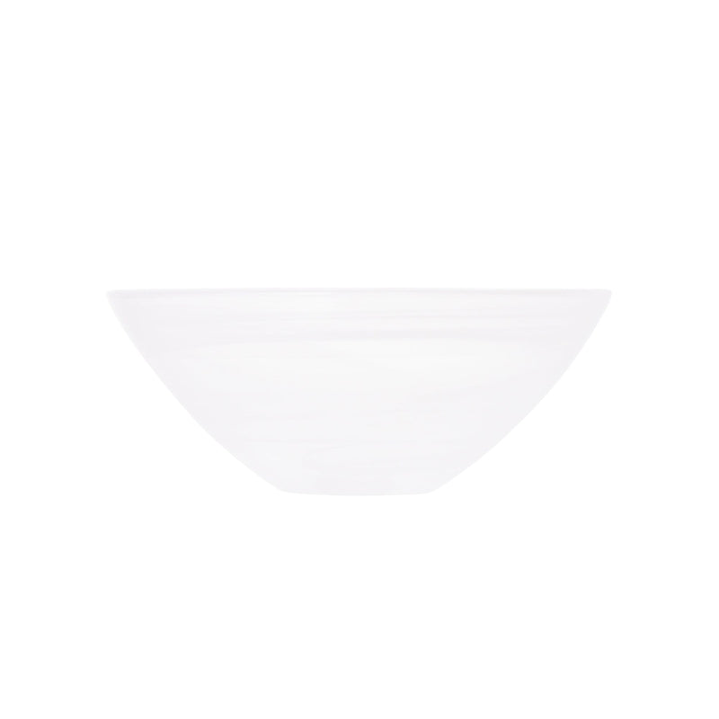 Marble Glass Bowl Small White