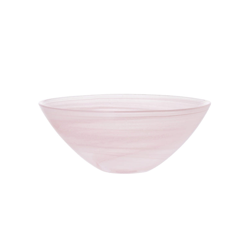 Marble Glass Bowl Small Pink