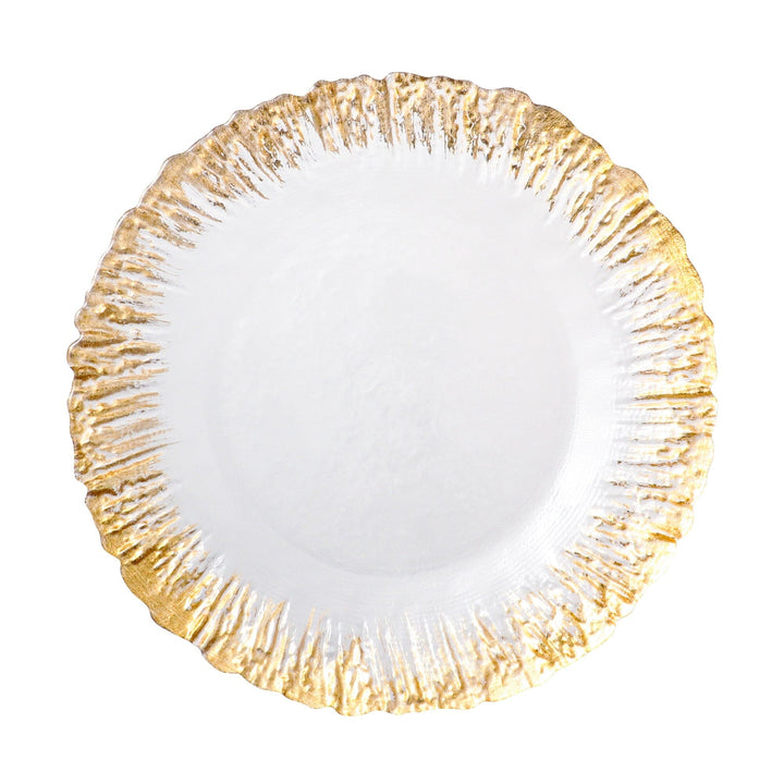 Shine Glass Plate Large Gold – Francfranc Hong Kong