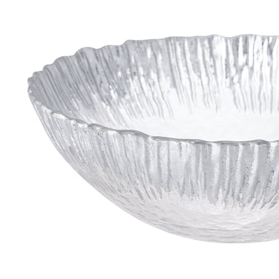 Shine Glass Bowl Silver