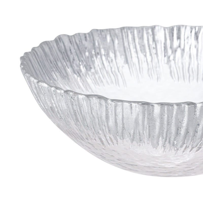 Shine Glass Bowl Silver