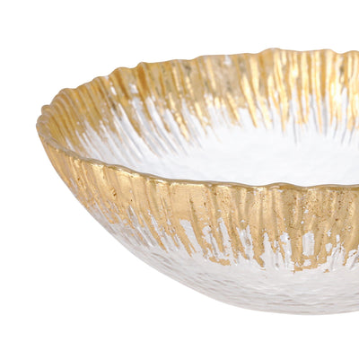 Shine Glass Bowl Gold