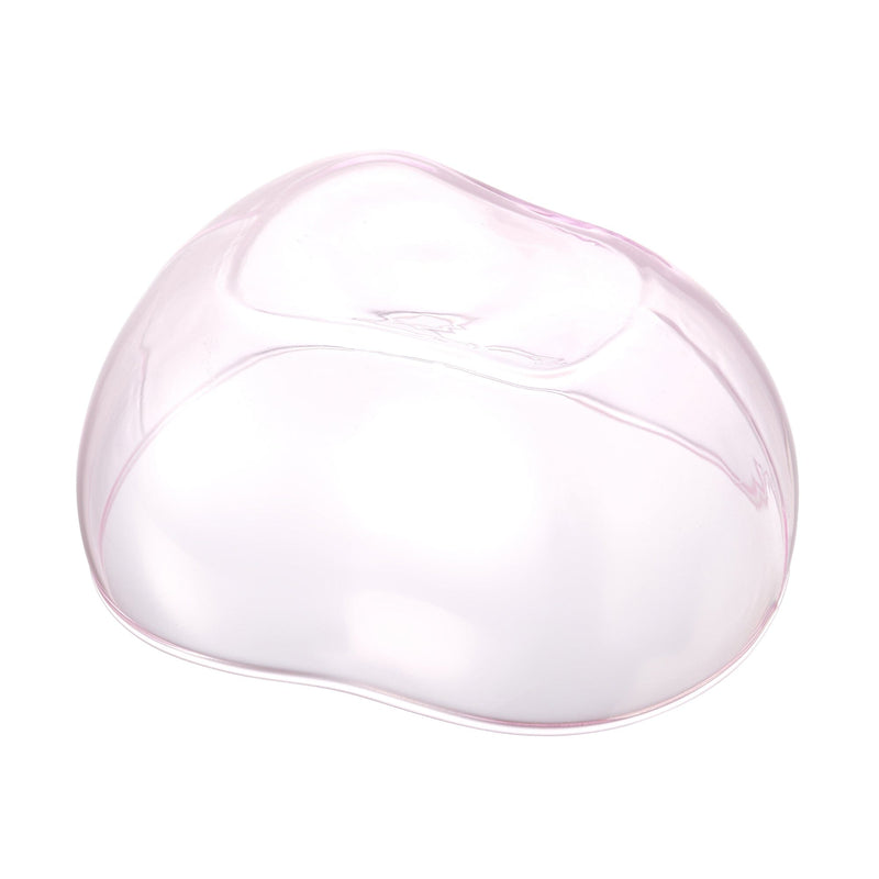 Glass Bean Bowl Pink