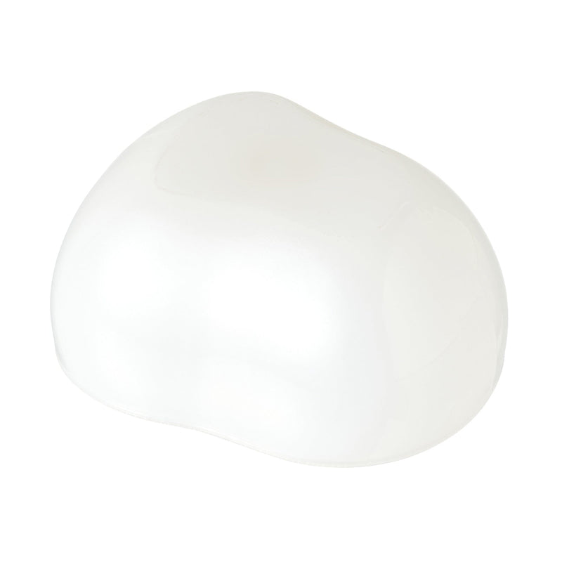 Glass Bean Bowl White