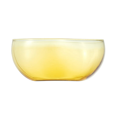 Glass Bean Bowl Yellow