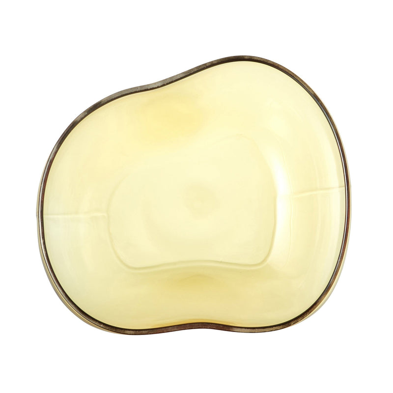 Glass Bean Bowl Yellow