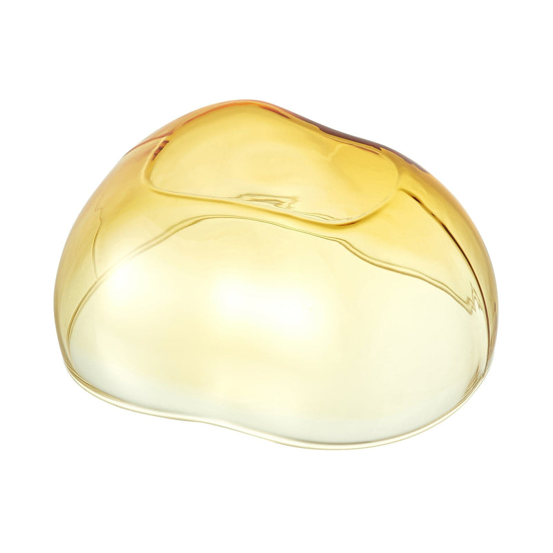 Glass Bean Bowl Yellow