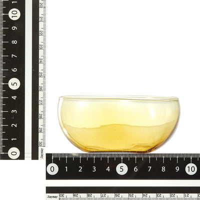 Glass Bean Bowl Yellow
