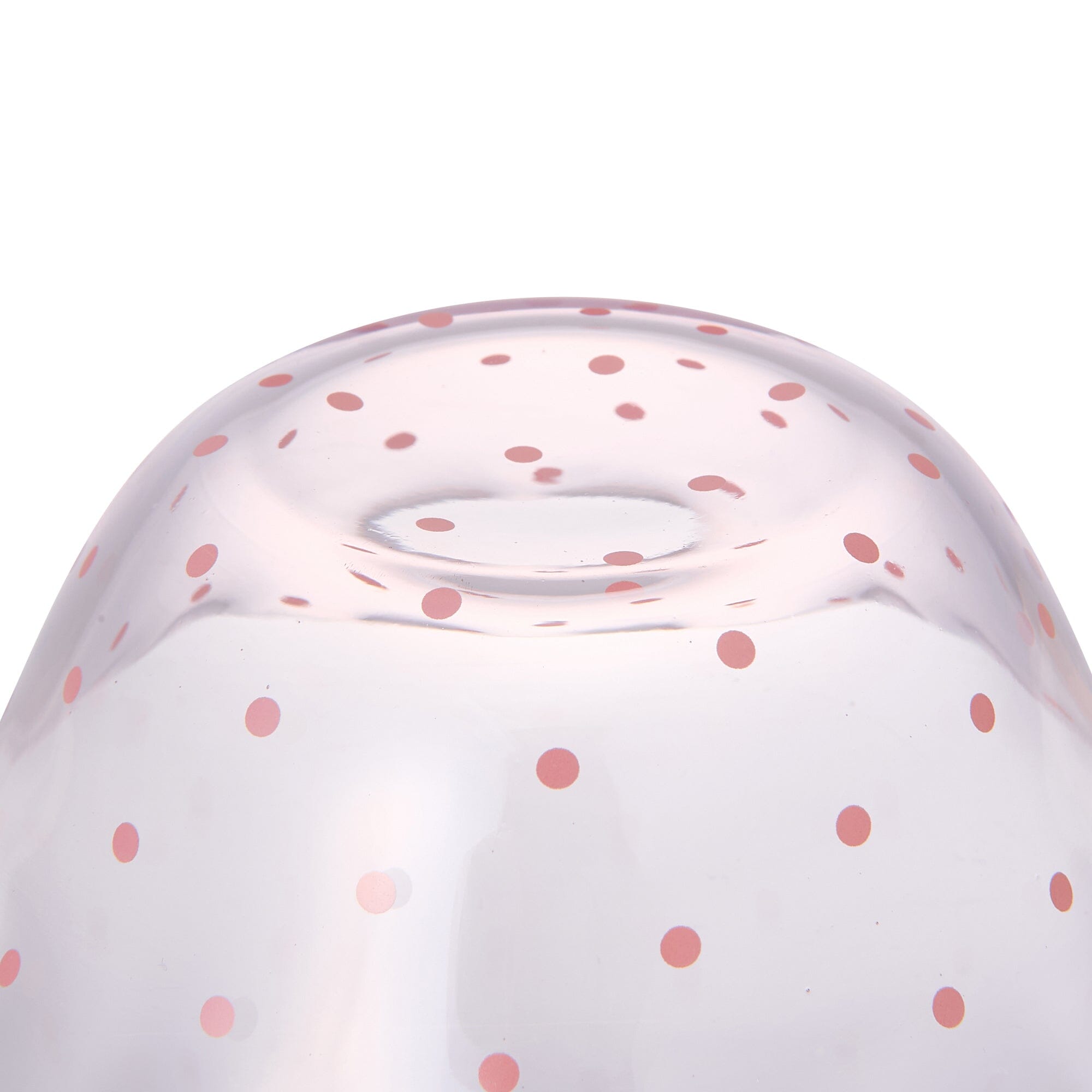 Dot Frill Glass Bowl Pink