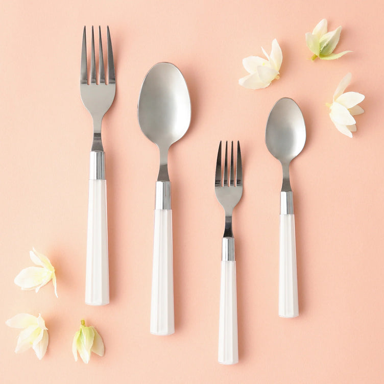 Connie Cutlery 8P Layered Wh