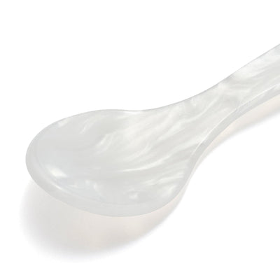 Color Marble Dessert Spoon White