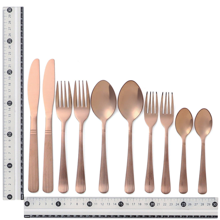 Cutlery 10Pcs Stainless  Copper