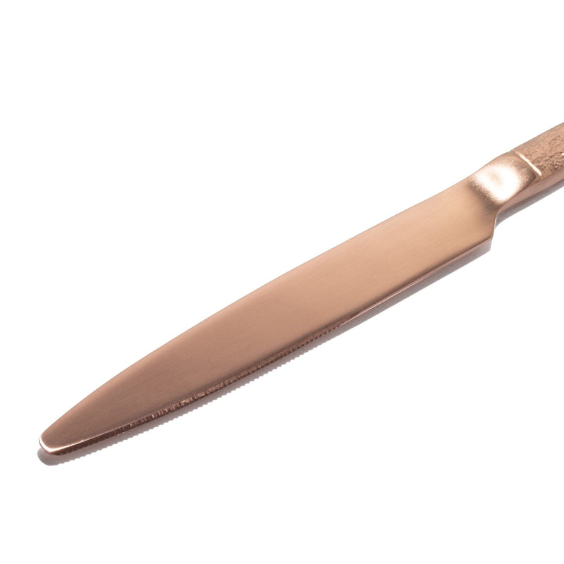 Texture Dinner Knife  Copper