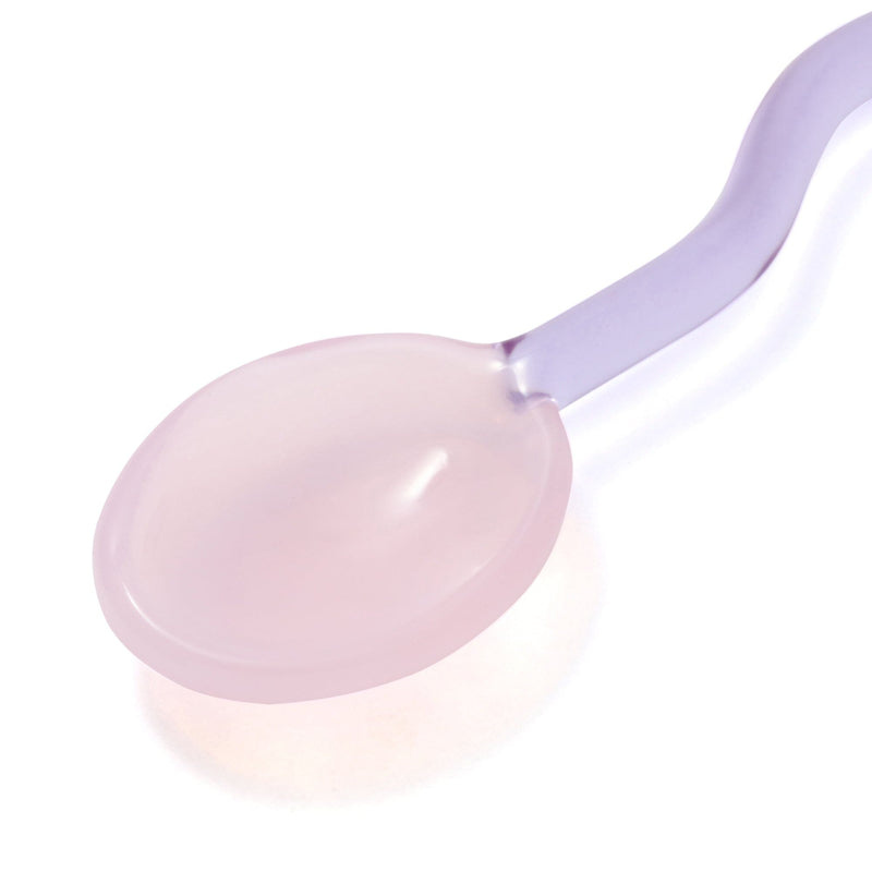 Glass Spoon Muddler Pink X Purple