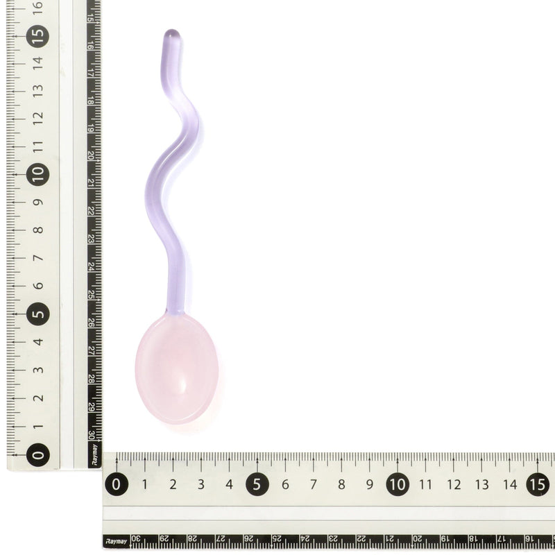 Glass Spoon Muddler Pink X Purple