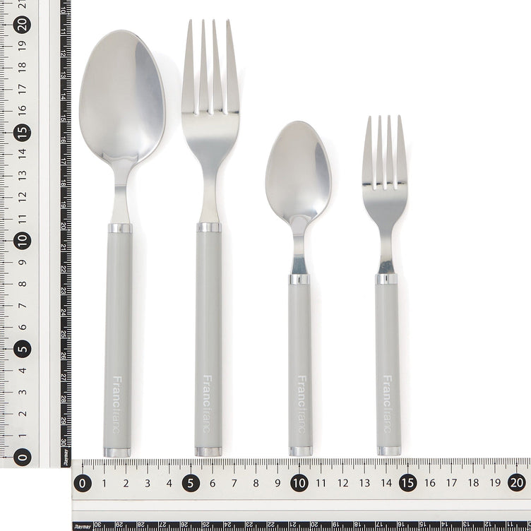 Cutlery Set Of 4 Logo Grey