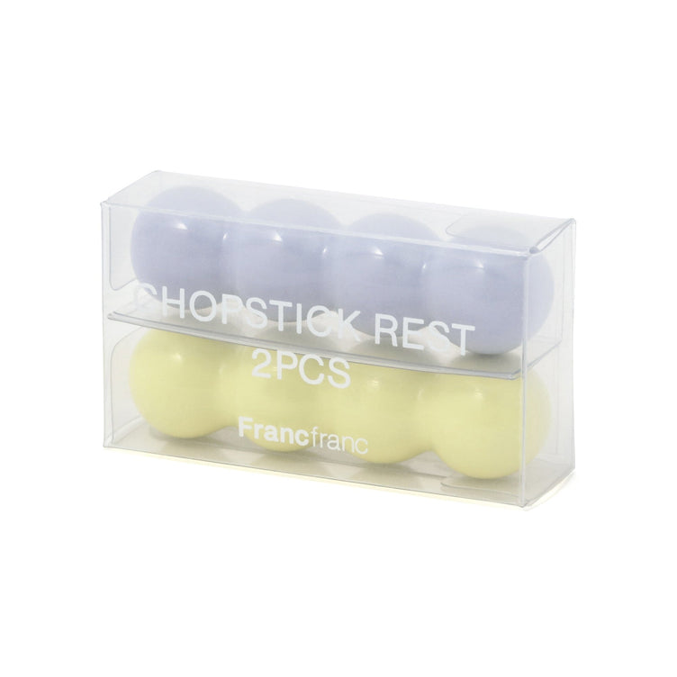 Chopstick Rests Set Of 2 Pom-Poms Purple