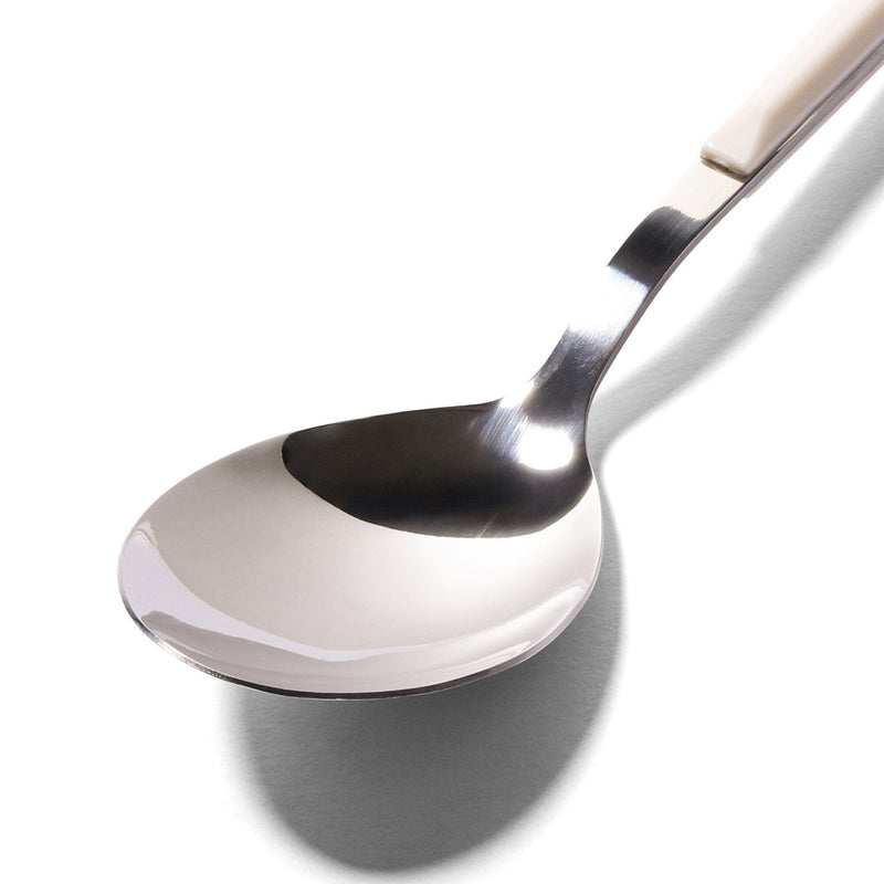 Color Handle Dinner Spoon White