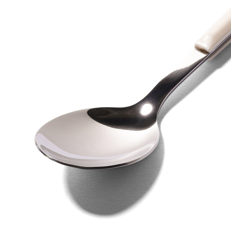 Color Handle Teaspoon White