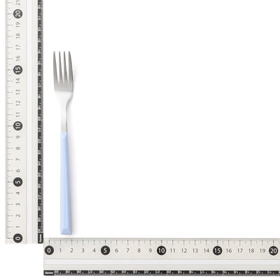 Color Handle Cake Fork Blue