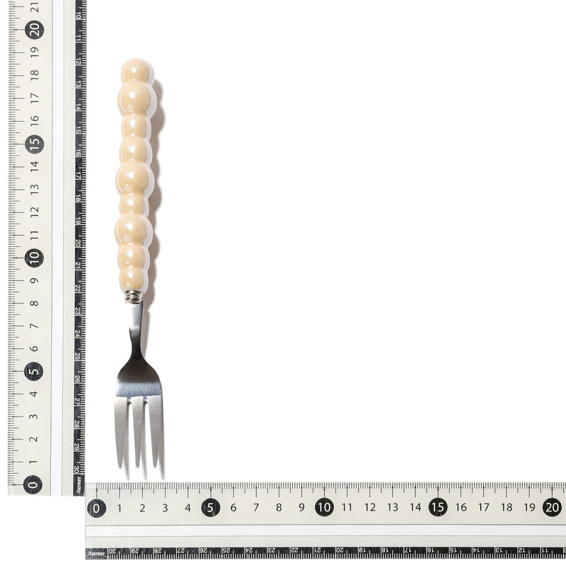 Pearl Dessert Fork Light Beige