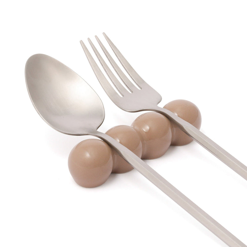 Cutlery Rest Pompon Brown