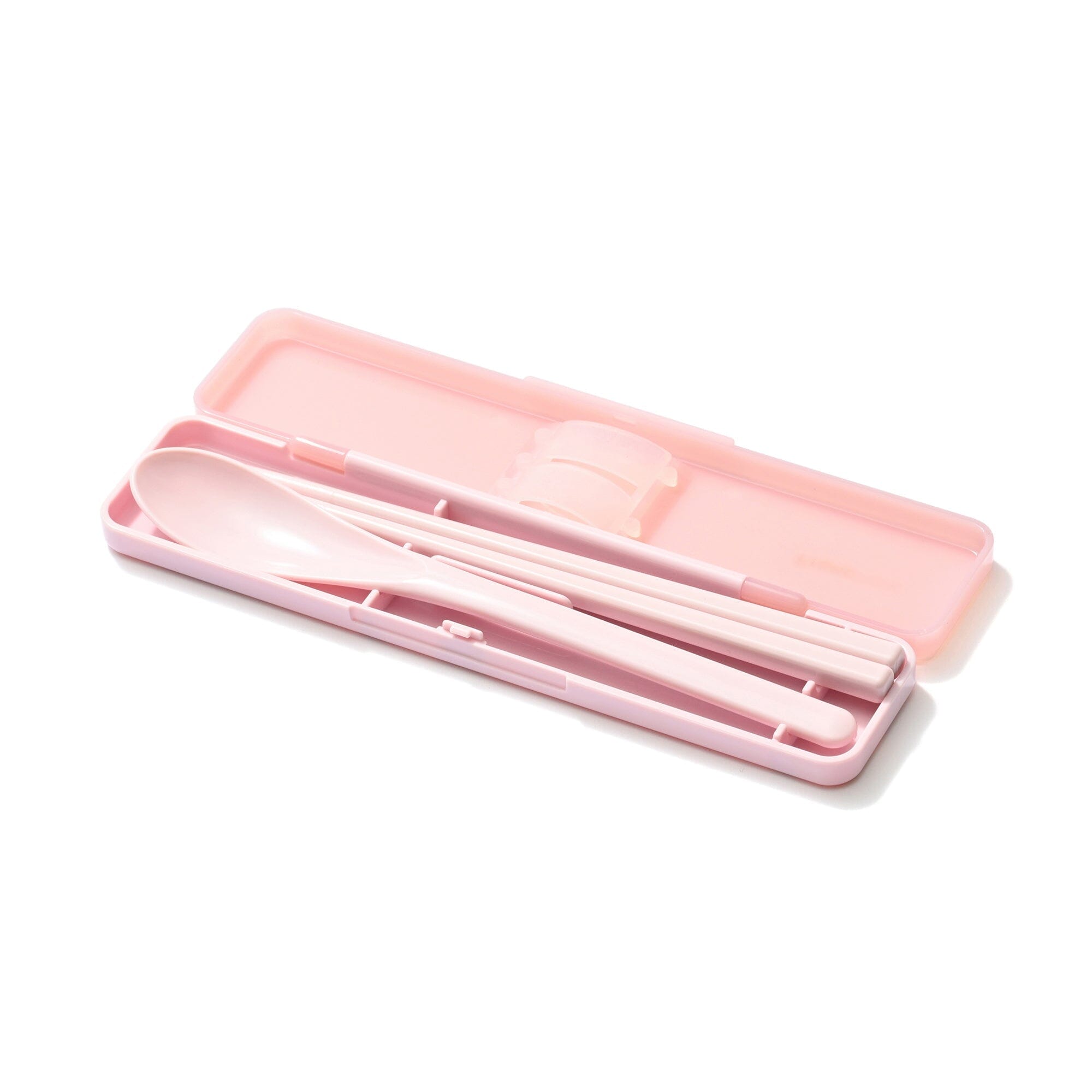 Logo Lunch Chopsticks & Spoon Pink