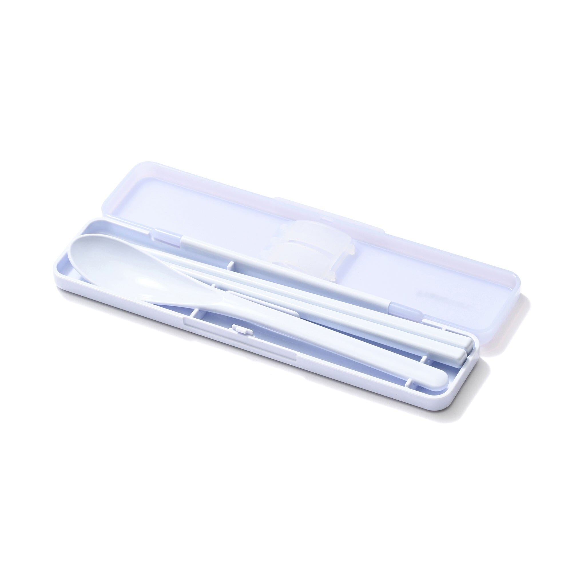 Logo Lunch Chopsticks & Spoon Blue