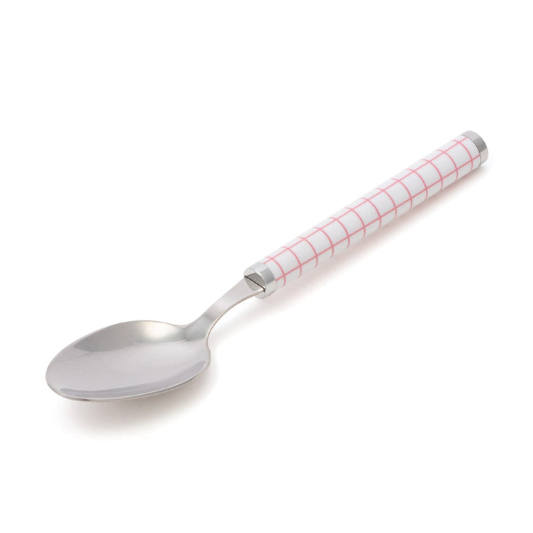 Cutlery Set Of 8 Check Pink