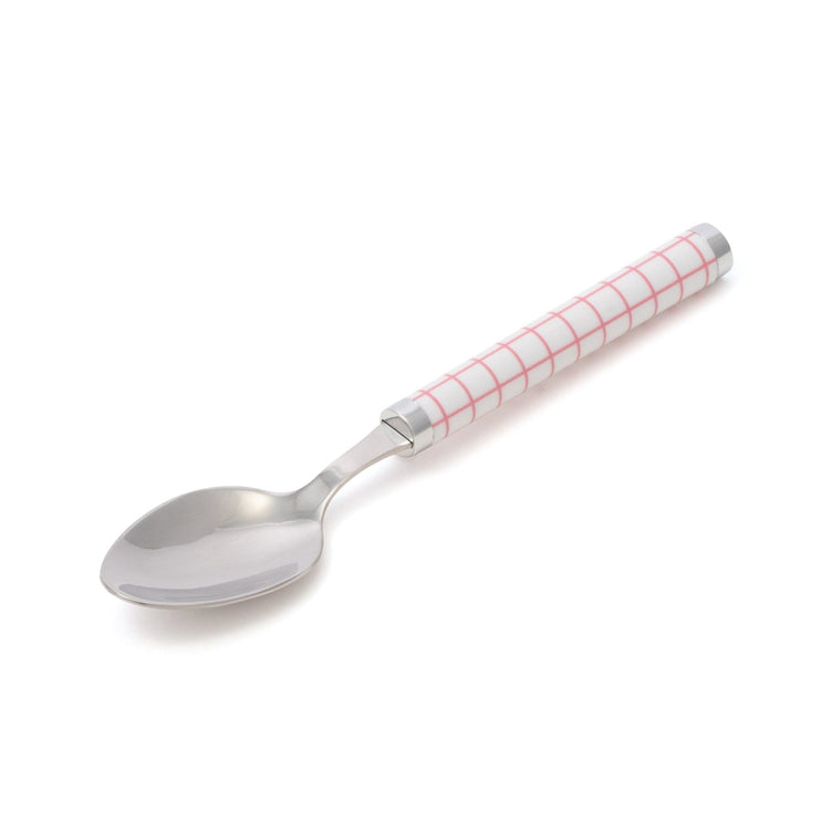 Cutlery Set Of 8 Check Pink