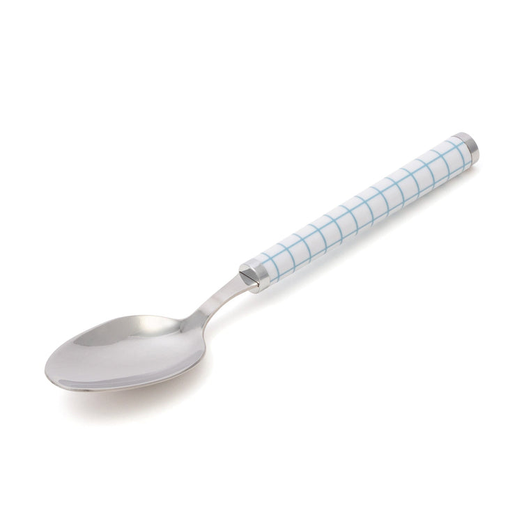 Cutlery Set Of 8 Check Blue
