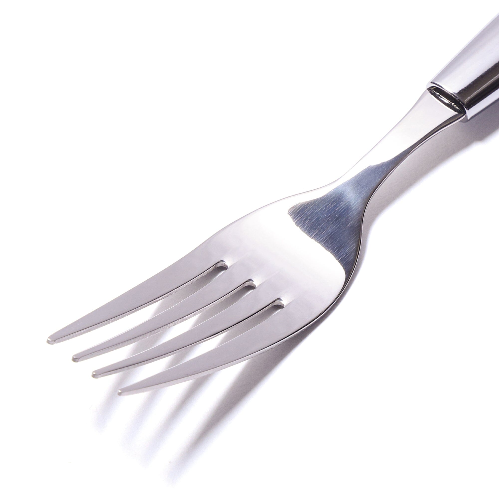 Clear Handle Dinner Fork Orange