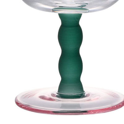 Bicolor Wave Glass Clear x Green