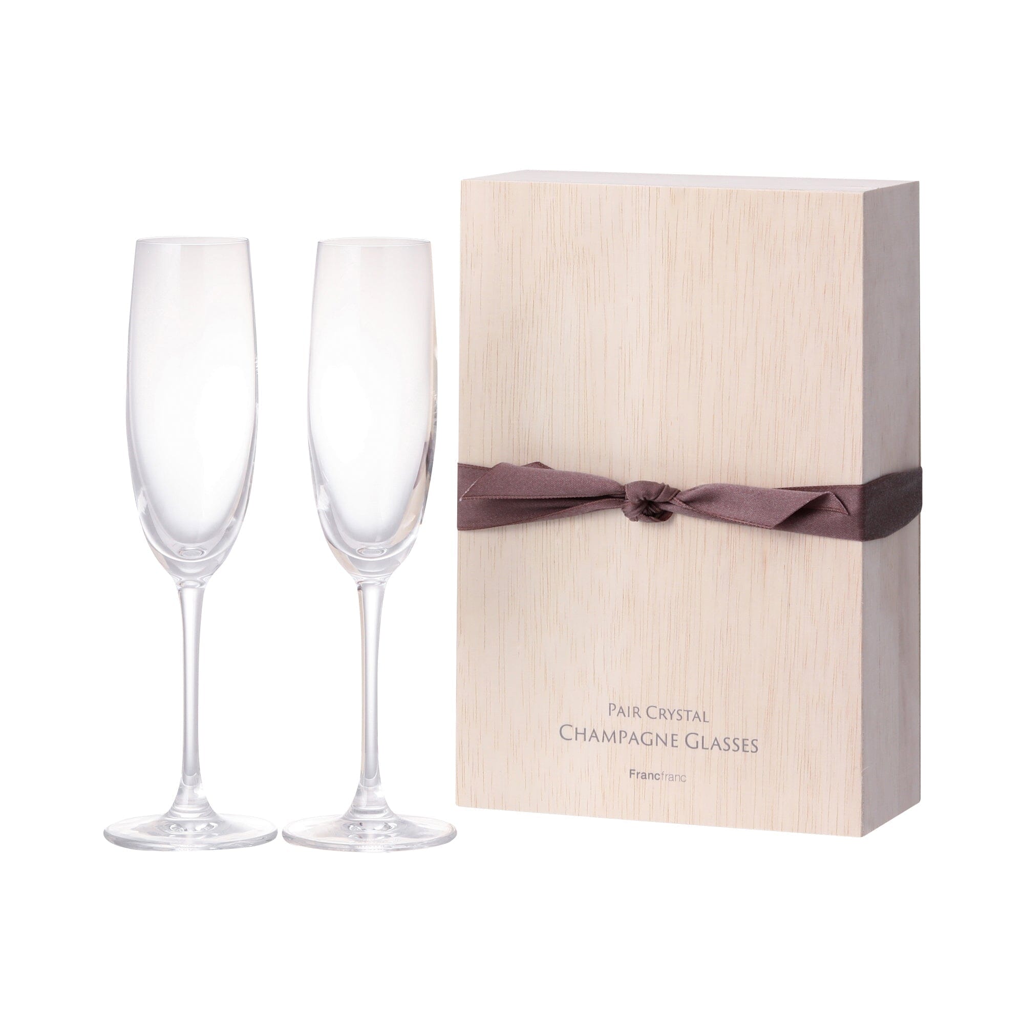 Pair Gift Crystal Champagne Glass