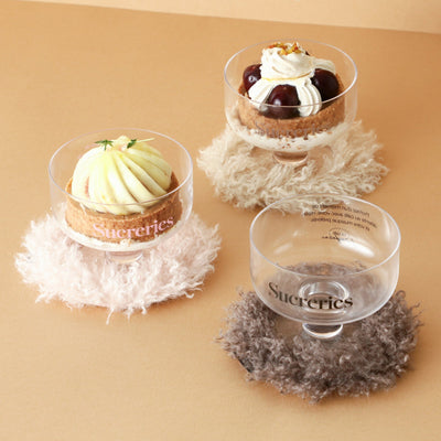 Le Cafe Dessert Glass Black