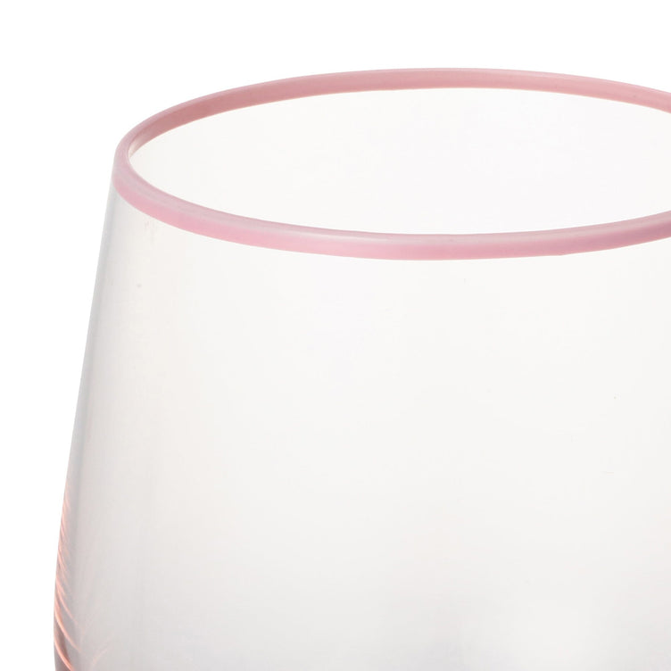 Color Rim Tumbler Pink