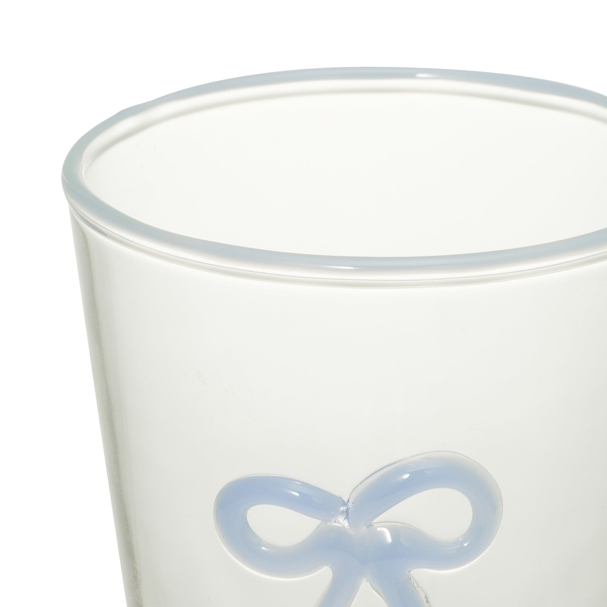 Ribbon Glass Tumbler Blue