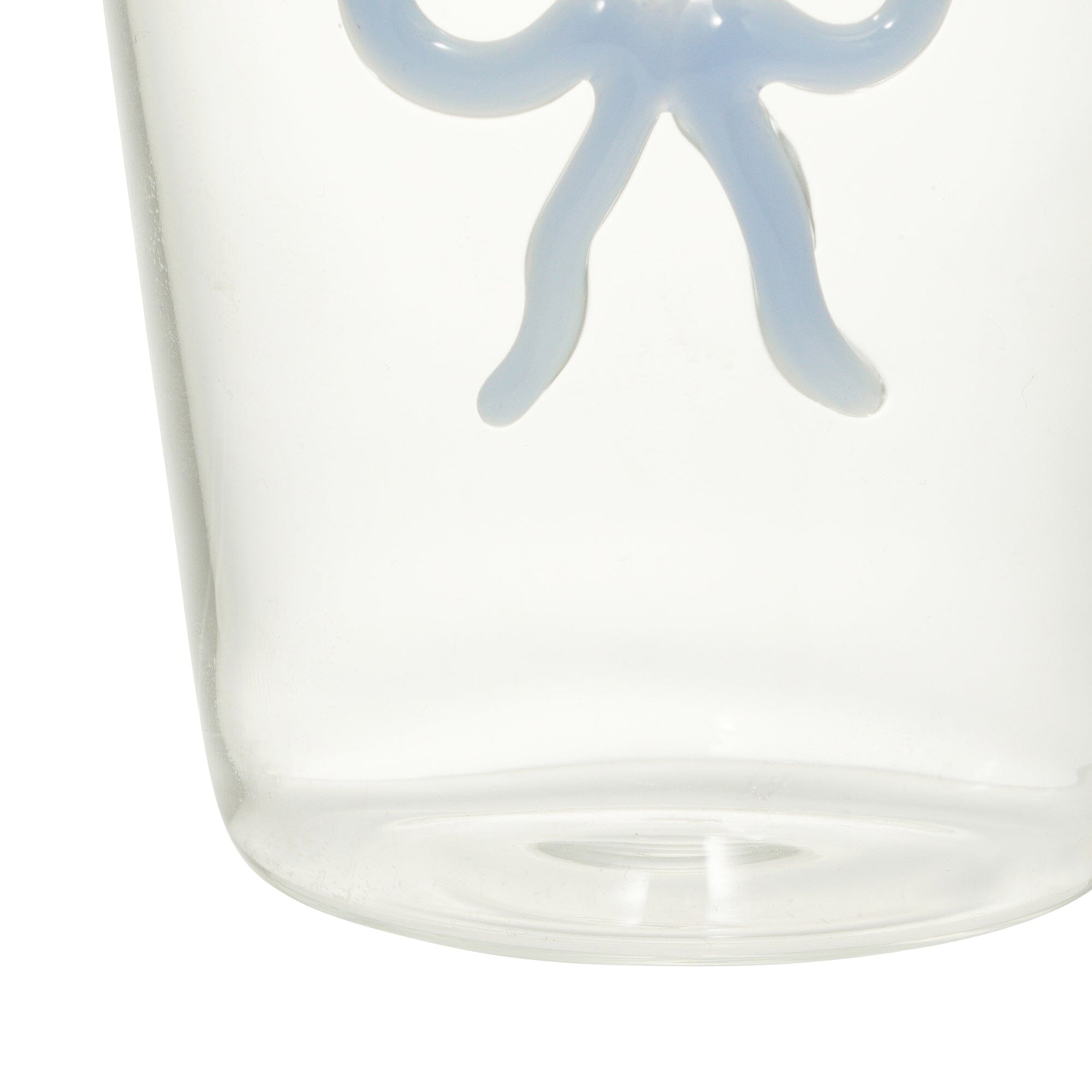 Ribbon Glass Tumbler Blue
