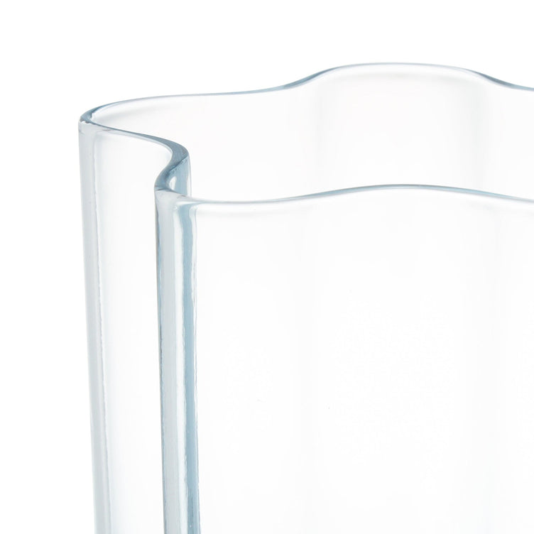 Star Glass Tumbler With Straw Blue