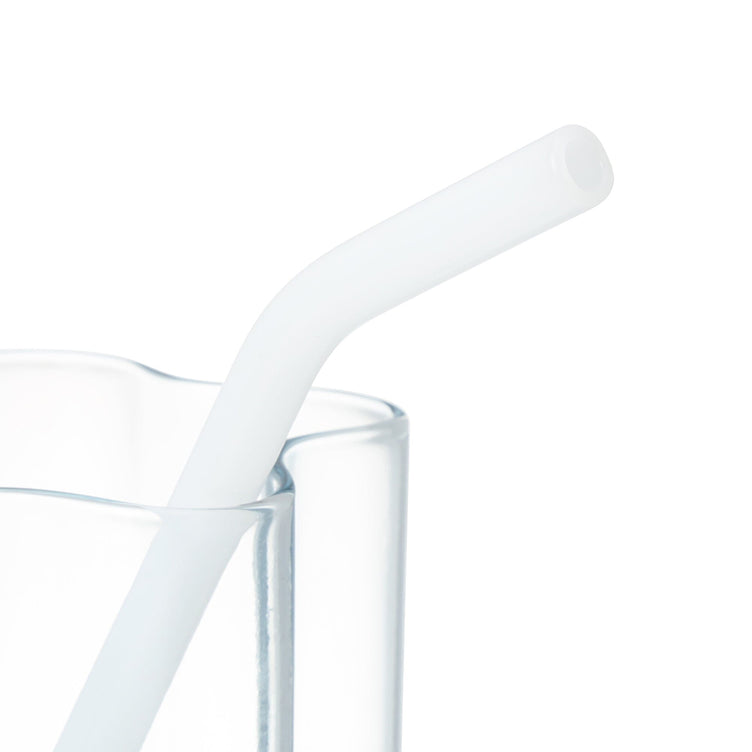 Star Glass Tumbler With Straw Blue
