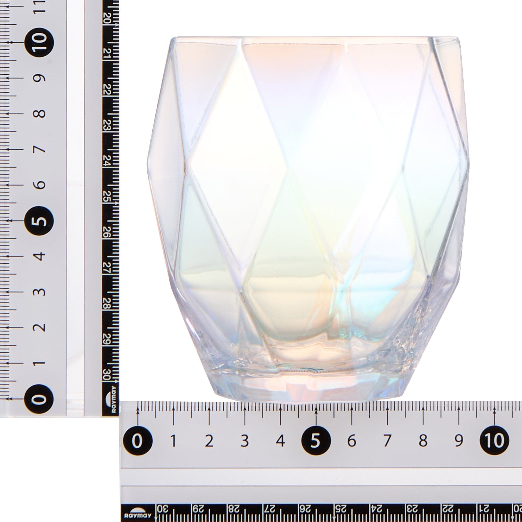 Diamond Glass Tumbler Opal