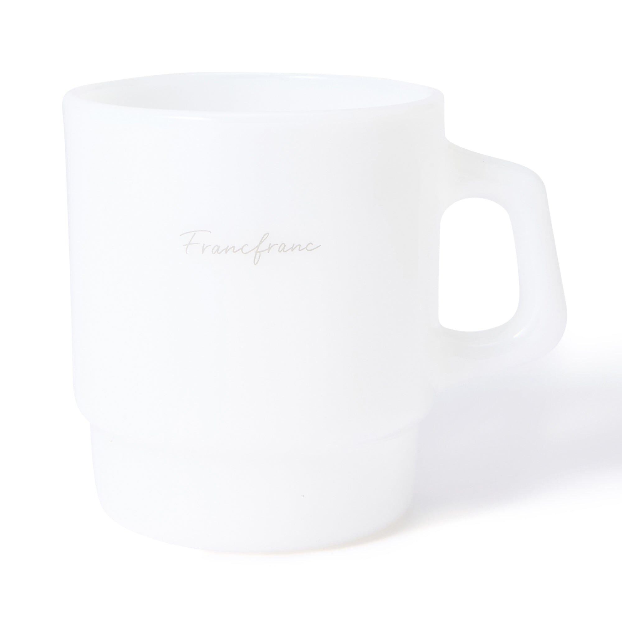 Milk Glass Mug White