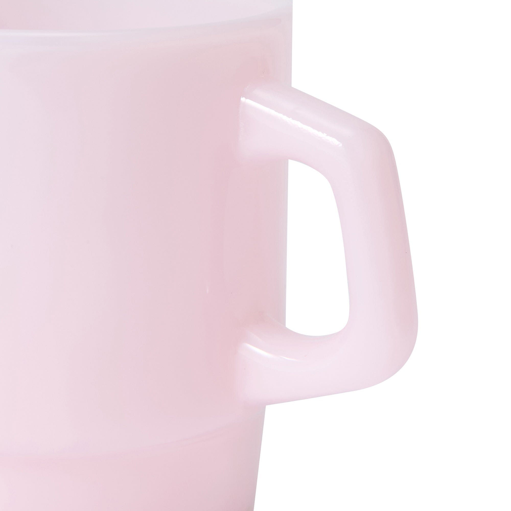 Milk Glass Mug Pink